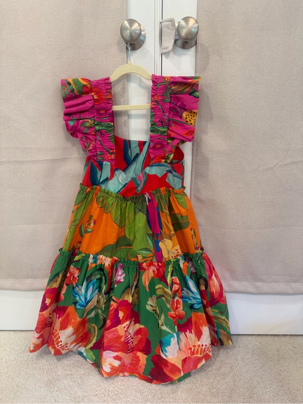 Farm Rio Mini Ruffle Dress Tropical NWT XS